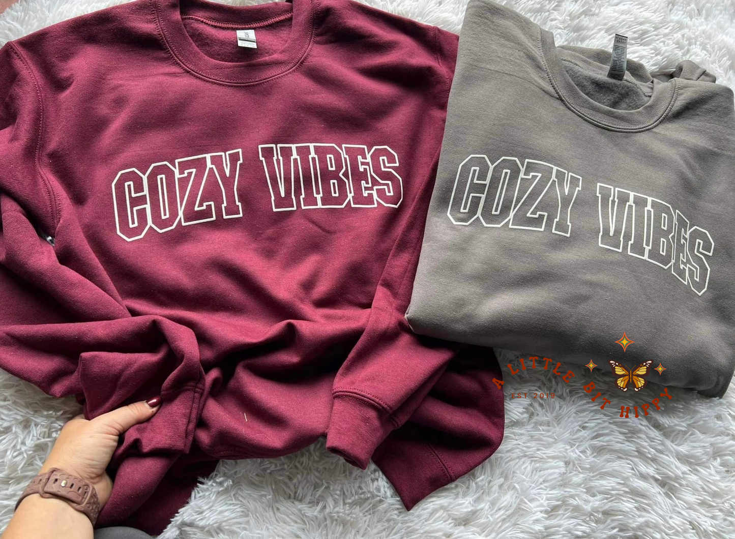 Cozy Vibes - Maroon -XL
